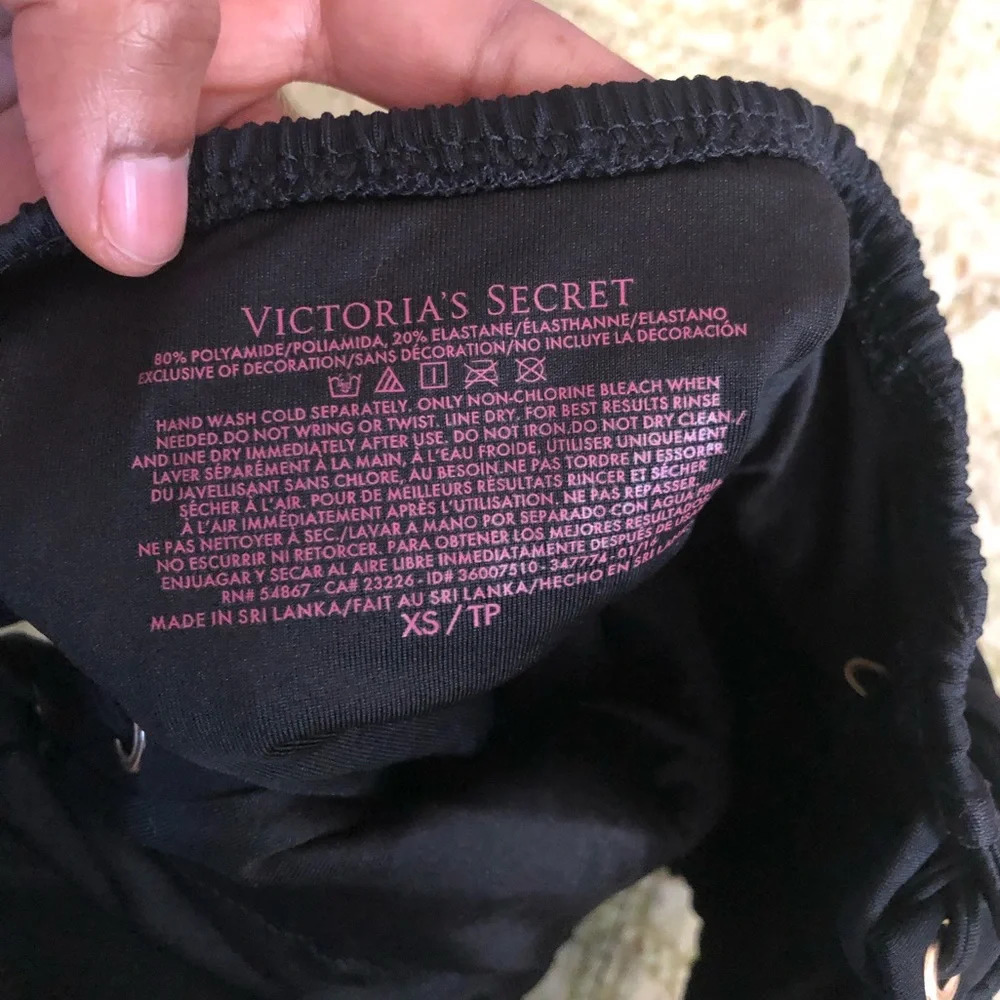 Victorias Secret Smocked Lace Up One Piece Monokini Swim - Picture 14 of 14